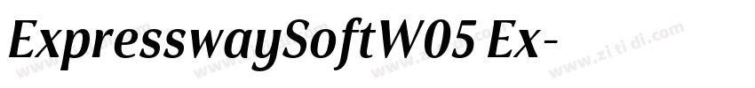 ExpresswaySoftW05 Ex字体转换